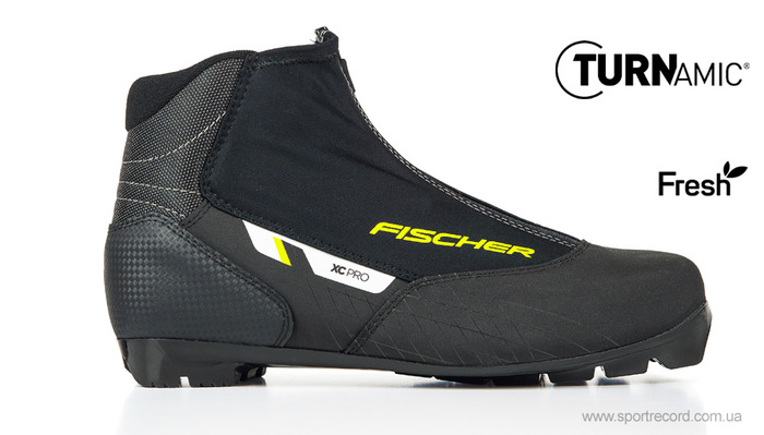 Ботинки беговые Fischer XC PRO BLACK YELLOW-S21820